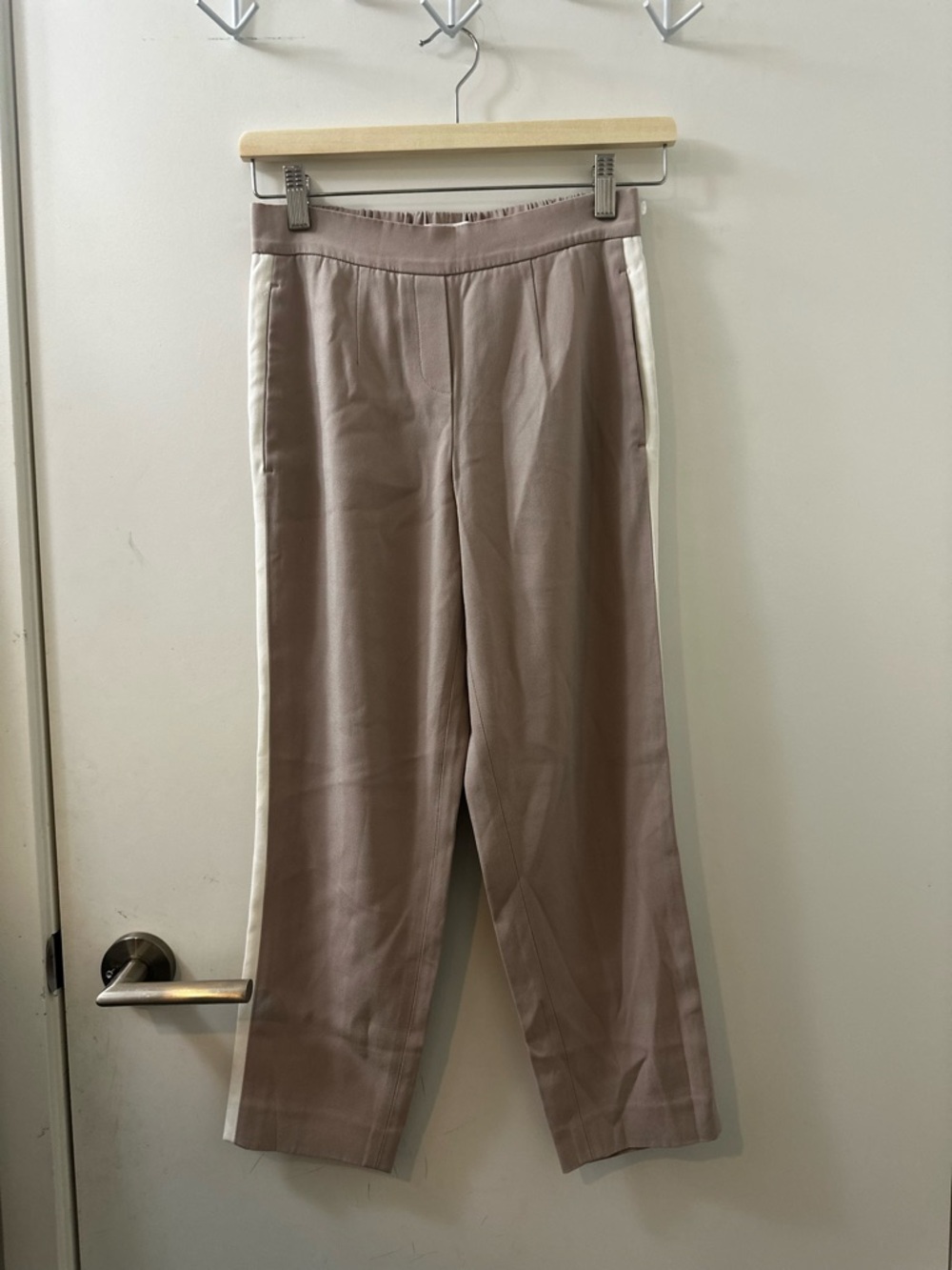 Babaton Taupe-Gray Pull-On Trousers